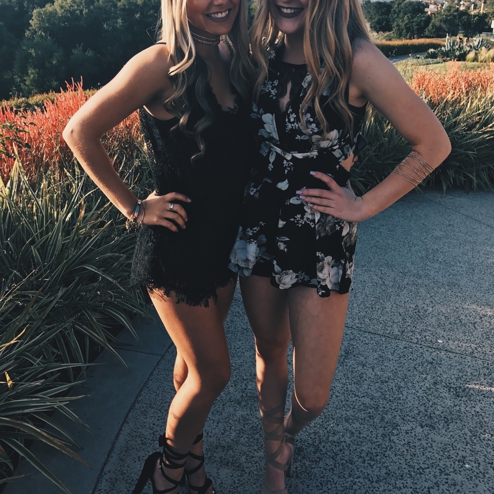 Floral Wrap Romper